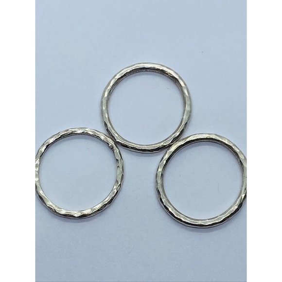 Excellent Authentic Tiffany & Co Paloma Picasso Hammered Bands Size 7 - Picture 8 of 9